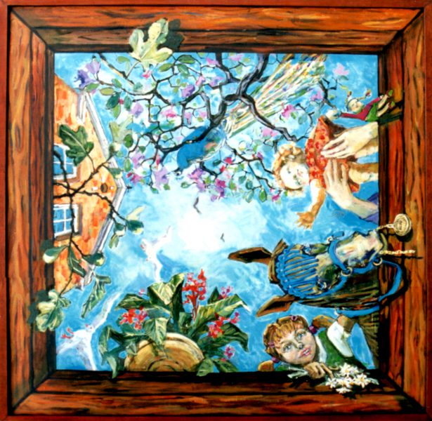 Xenia Michaelsen, xeniariet.dk, vægmaleri til tændlæge klinik