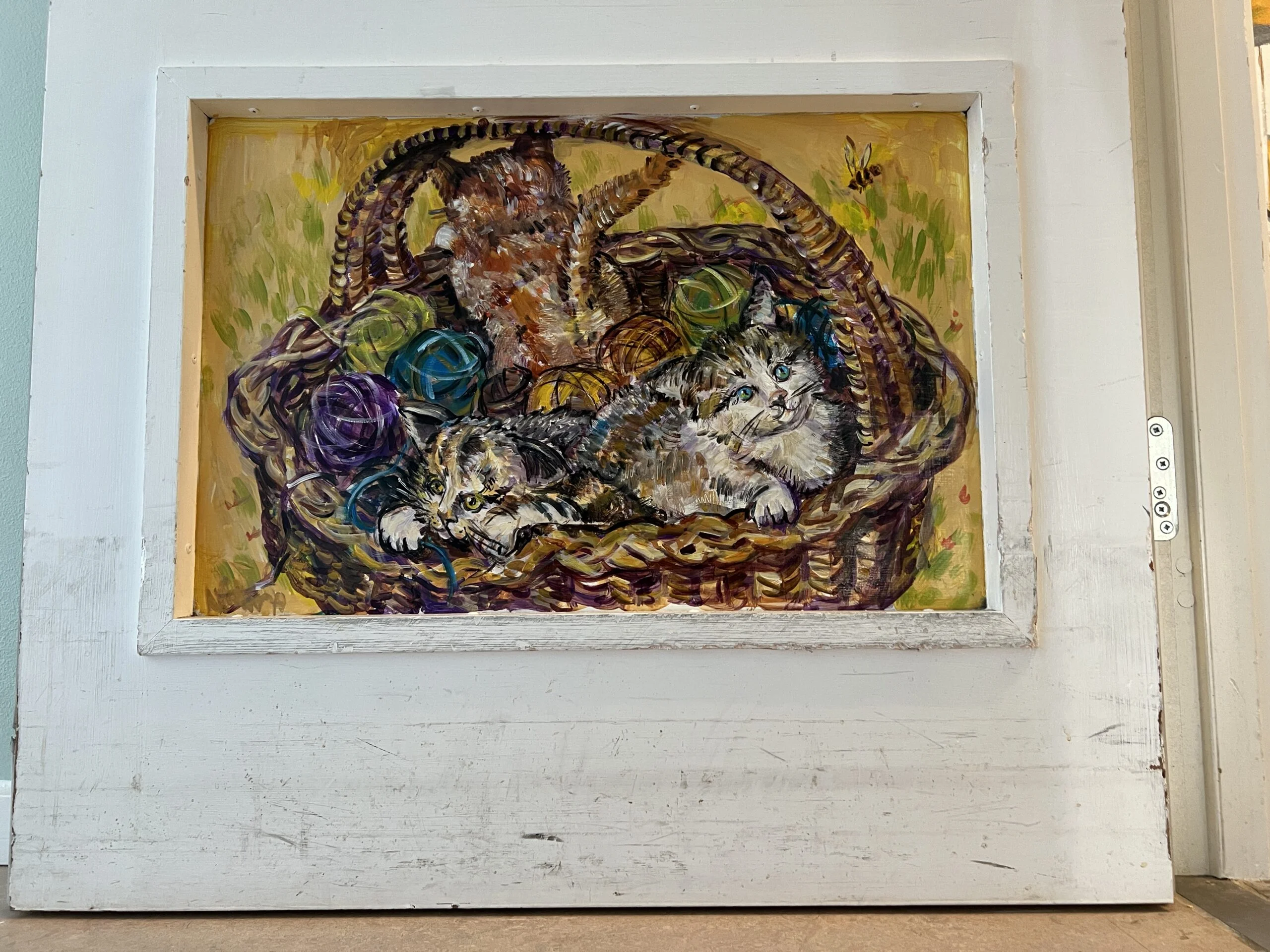 Maleri med katte Udsmykning til dement